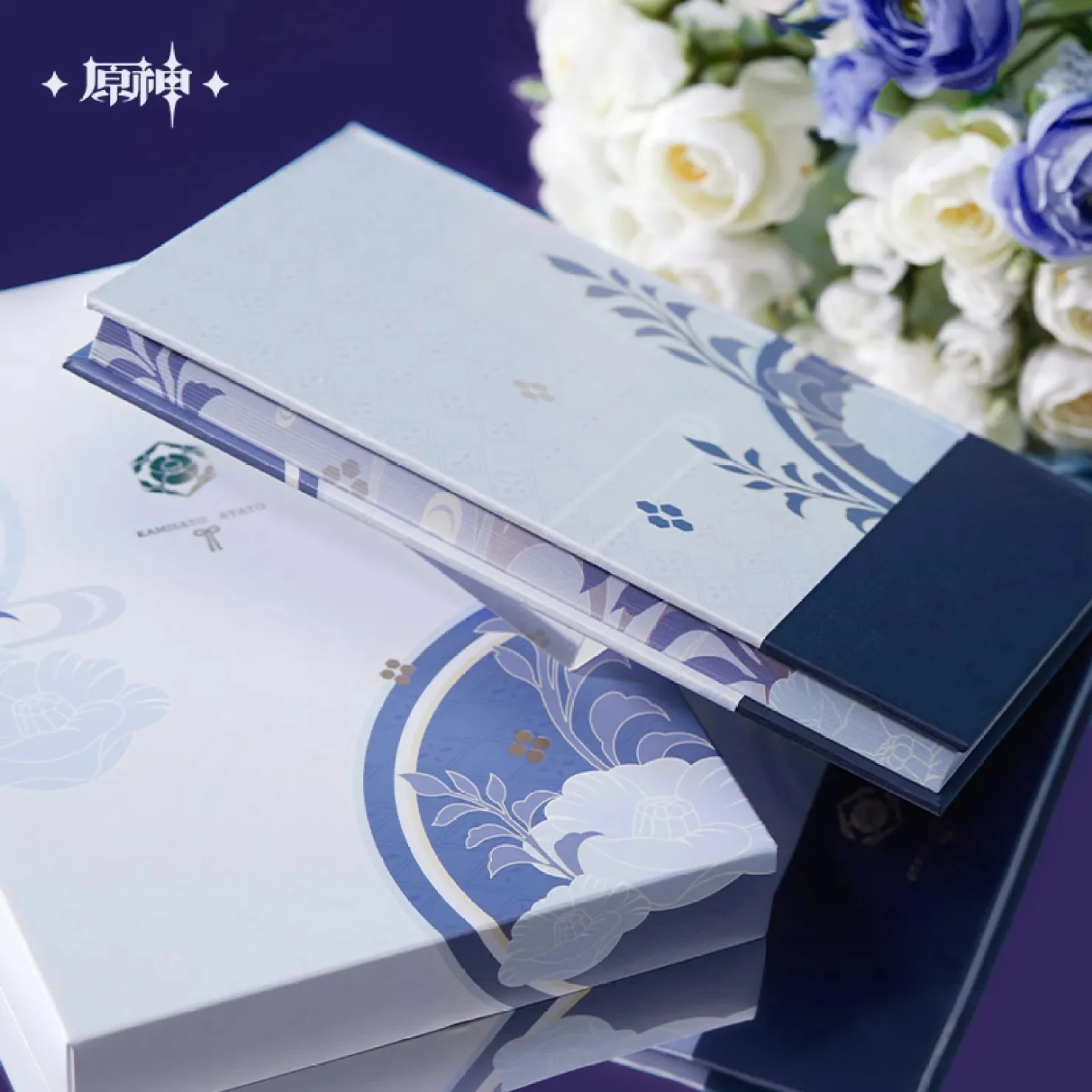 [OFFICIAL] Genshin Impact Kamisato Ayato Impression Series Accessories - Notebook / Bookmark Gift Box - Image 4