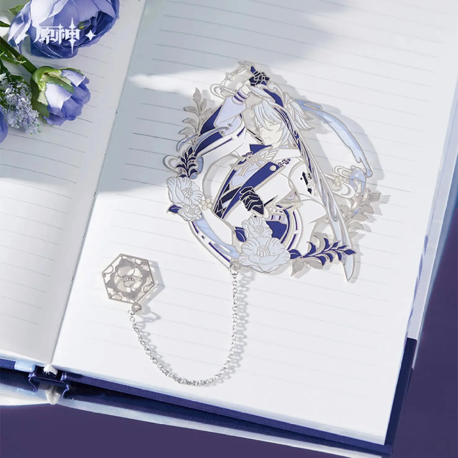[OFFICIAL] Genshin Impact Kamisato Ayato Impression Series Accessories - Notebook / Bookmark Gift Box - Image 5