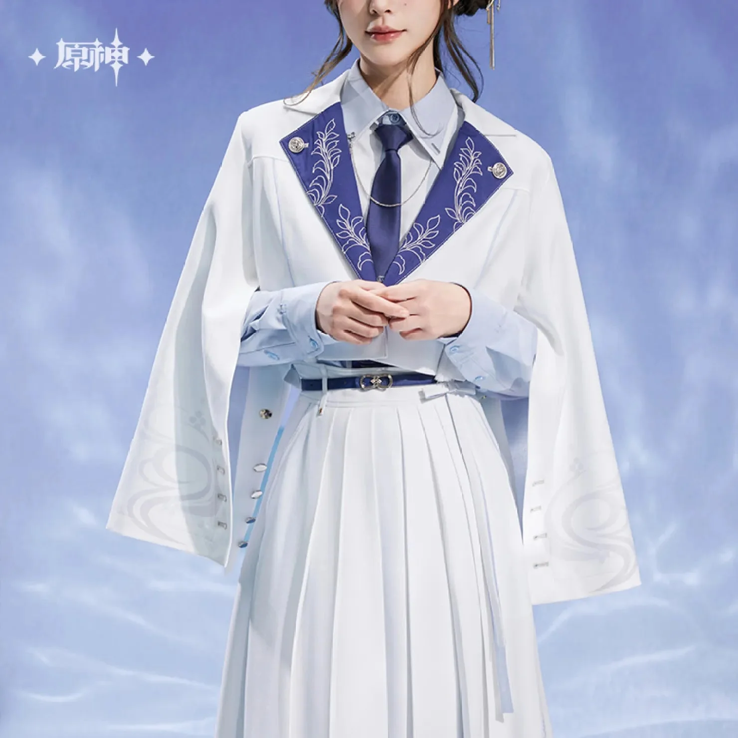 [OFFICIAL] Genshin Impact Kamisato Ayato Impression Series Apparel - Wide Sleeved Lapel Coat - Image 5