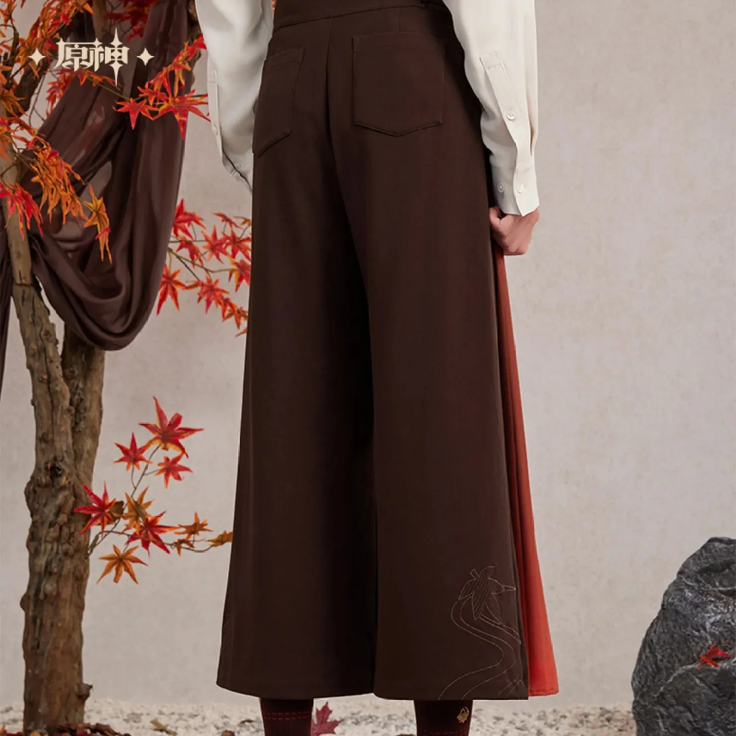 [OFFICIAL] Genshin Impact Kazuha Impression Wide Leg Overalls - Image 3
