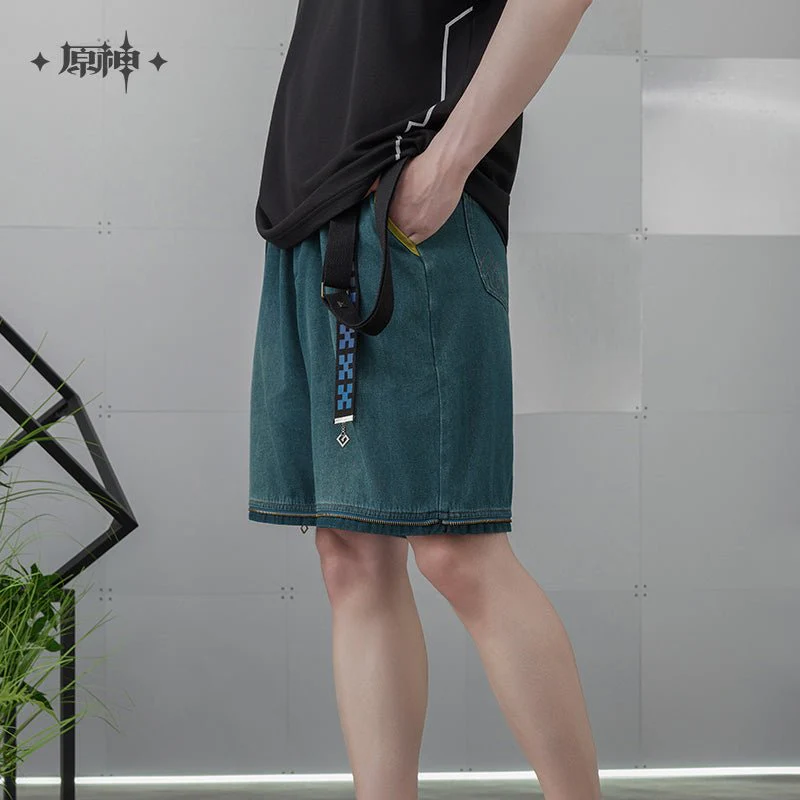 [OFFICIAL] Genshin Impact Kinich Impression Series Clothes - Detachable Utility Jeans - Image 4