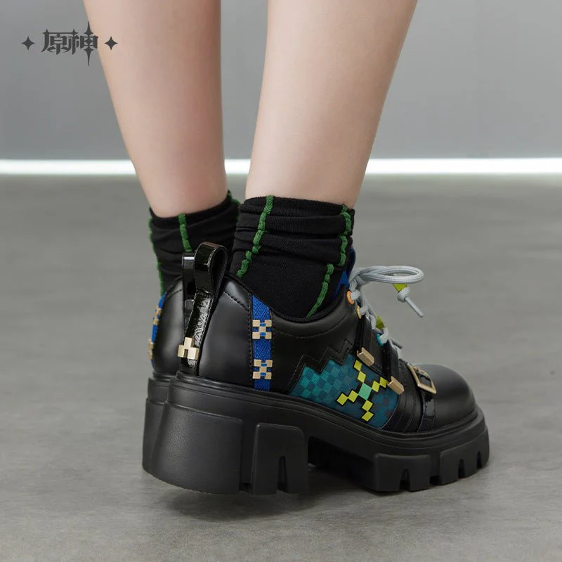 [OFFICIAL] Genshin Impact Kinich Impression Series Clothes - Thick-Soled Lace-Up Single Shoes - Image 3