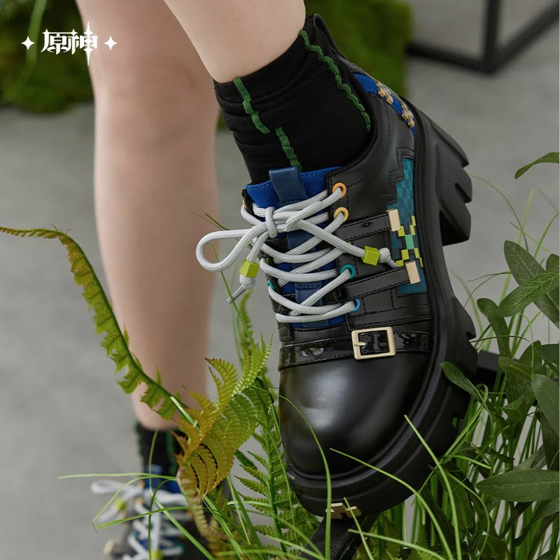 [OFFICIAL] Genshin Impact Kinich Impression Series Clothes - Thick-Soled Lace-Up Single Shoes - Image 4