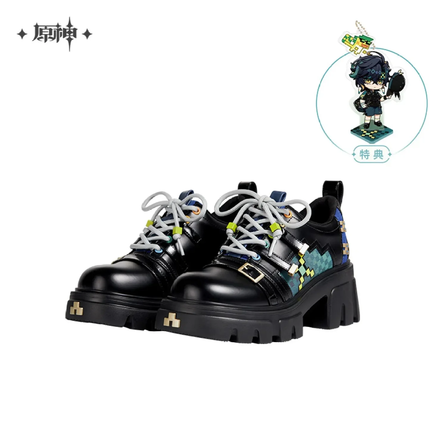 [OFFICIAL] Genshin Impact Kinich Impression Series Clothes - Thick-Soled Lace-Up Single Shoes - Image 6