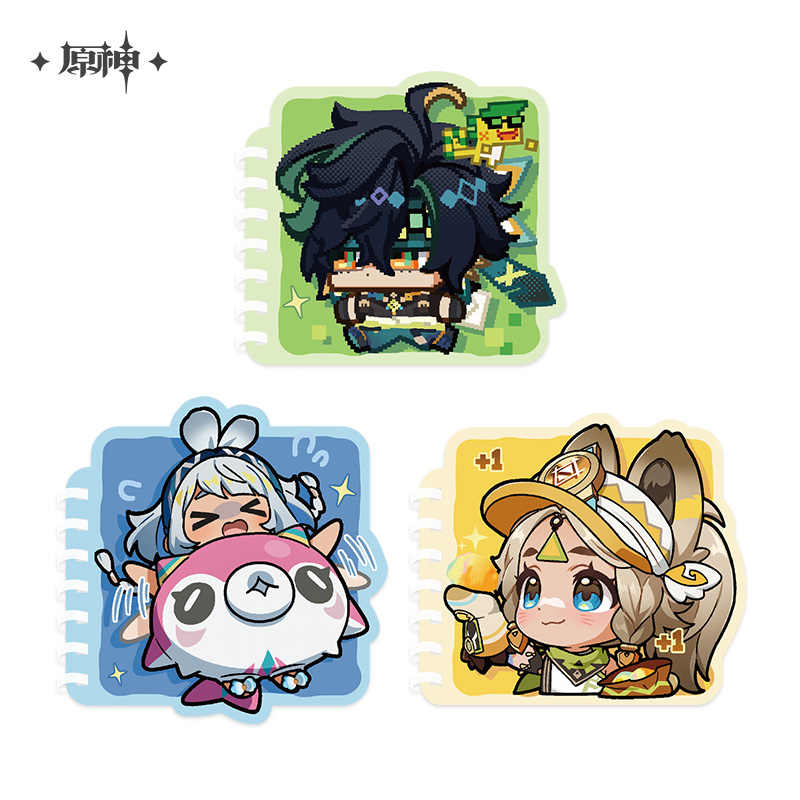 [OFFICIAL] Genshin Impact Natlan Character Cute Coil Notebook - Mualani, Kinich, Kachina