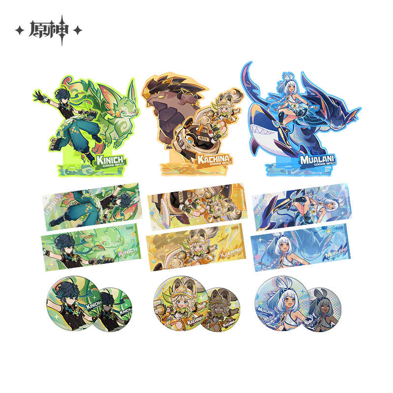 [OFFICIAL] Natlan Journey Series Character Reflective Badge, Stand Figure, Laser Ticket