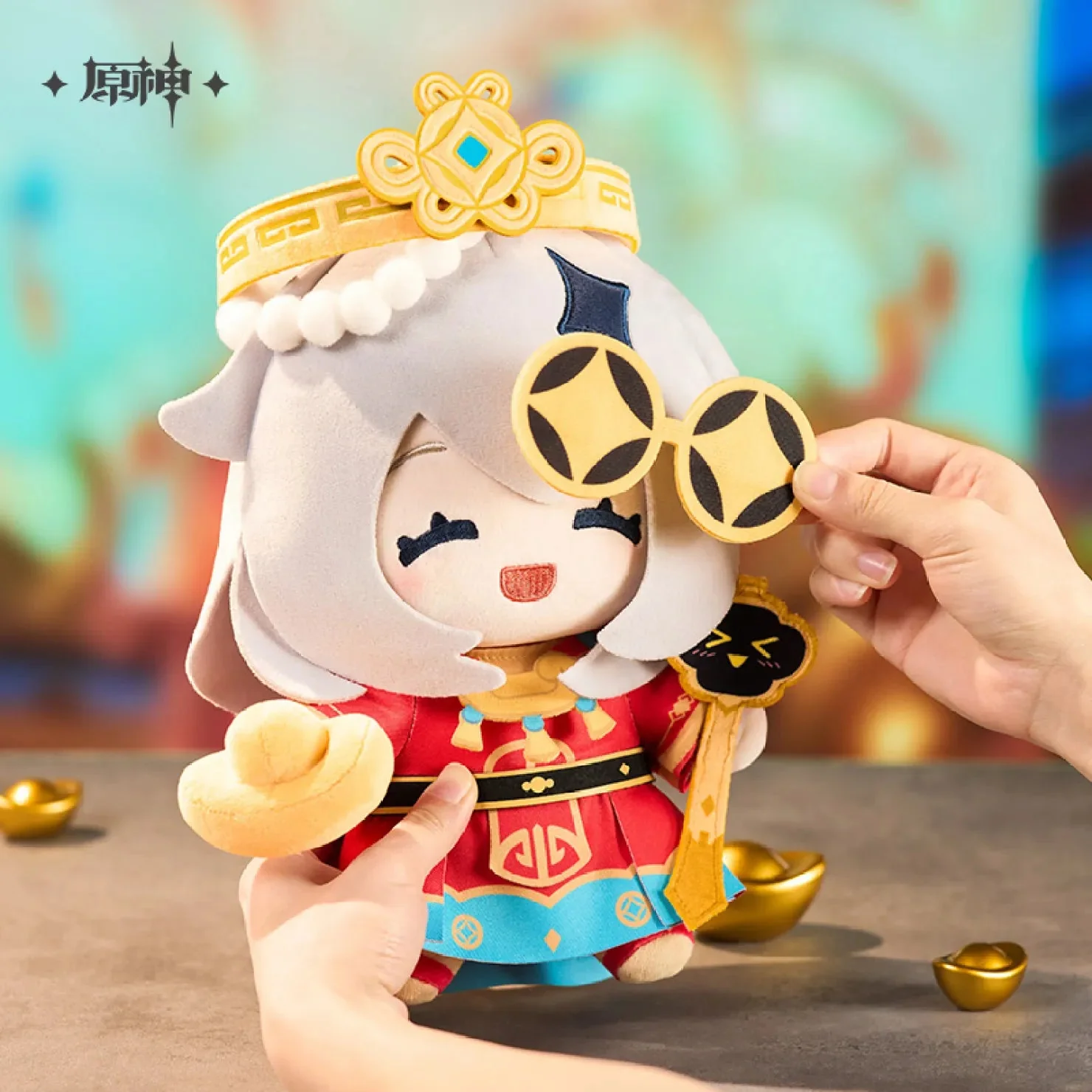 [OFFICIAL] Genshin Impact Paimon "God of Fortune" Plush Toy - Image 2