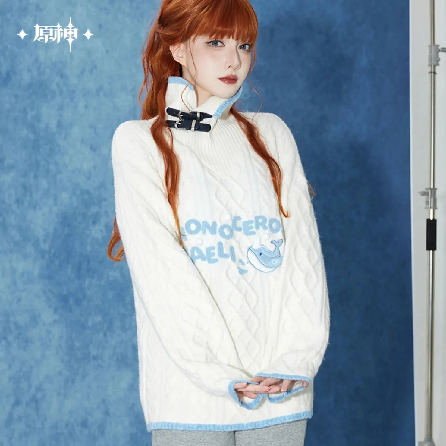 [OFFICIAL] Genshin Impact Tartaglia Impression Series Clothes - Collared Knit Sweater - Image 2