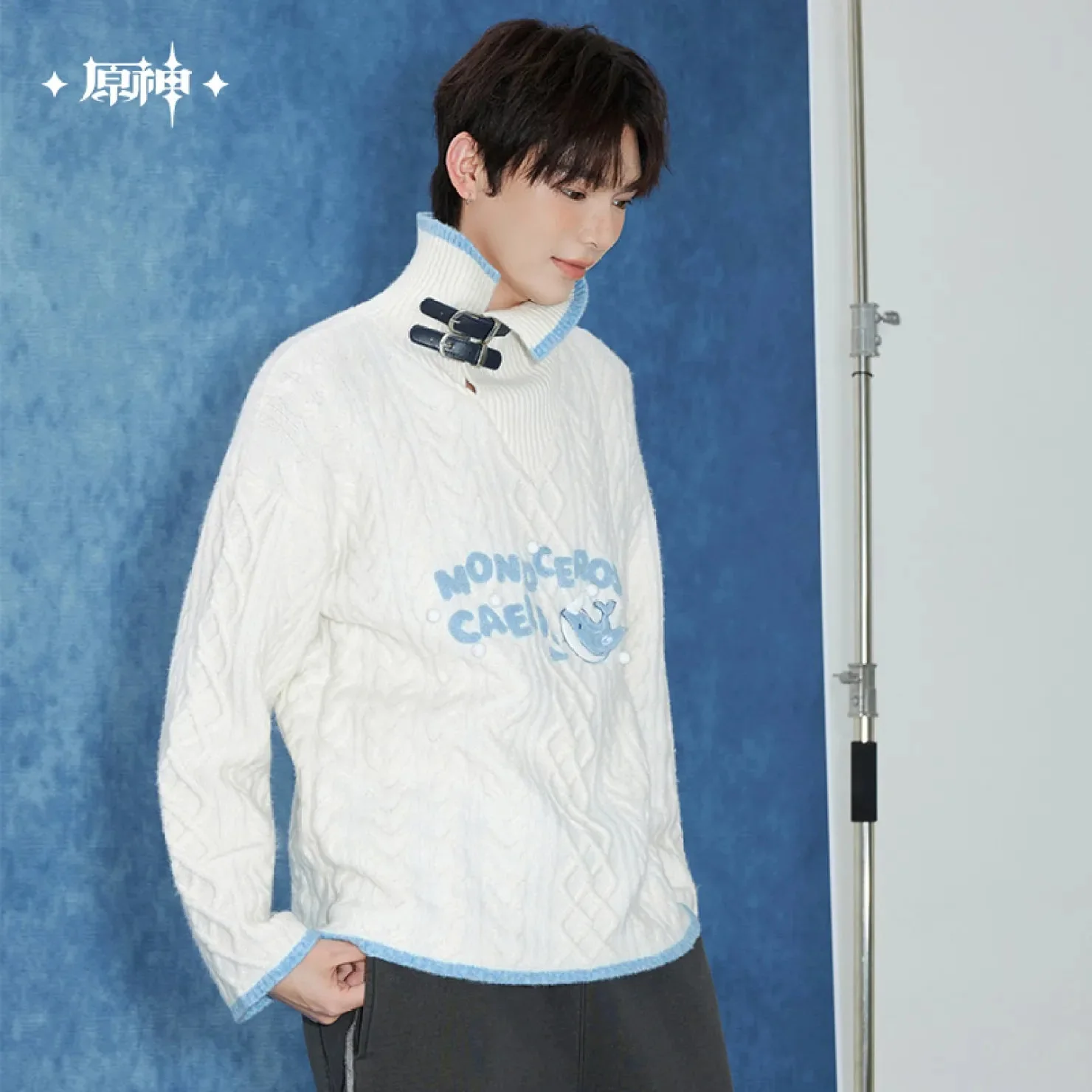 [OFFICIAL] Genshin Impact Tartaglia Impression Series Clothes - Collared Knit Sweater - Image 4