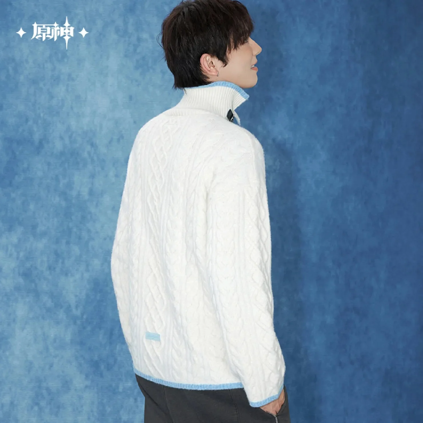 [OFFICIAL] Genshin Impact Tartaglia Impression Series Clothes - Collared Knit Sweater - Image 5