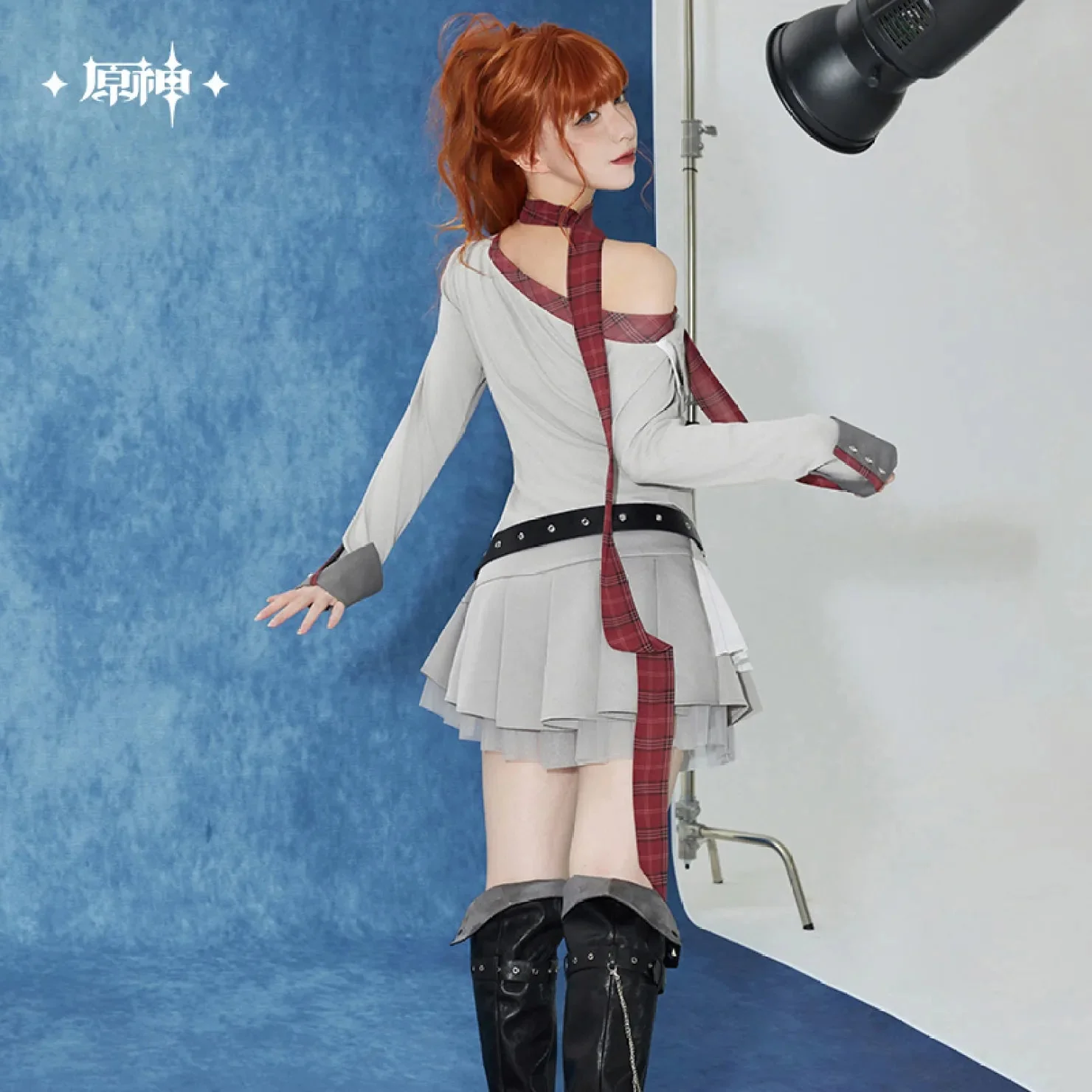[OFFICIAL] Genshin Impact Tartaglia Impression Series Clothes - Pleated Skirt - Image 3