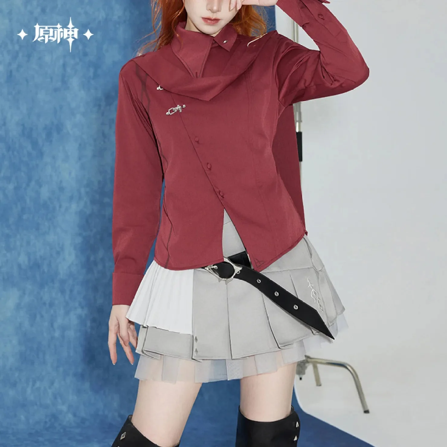 [OFFICIAL] Genshin Impact Tartaglia Impression Series Clothes - Pleated Skirt - Image 5