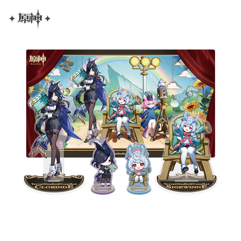 [OFFICIAL] Genshin Impact Teyvat Studio @Comiket Series Stand Figure, Pendant and Mousepad