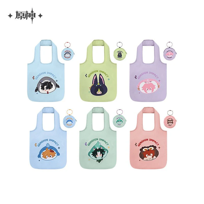 [OFFICIAL] Teyvat Zoo Series Folding Tote Bag With Coin Purse