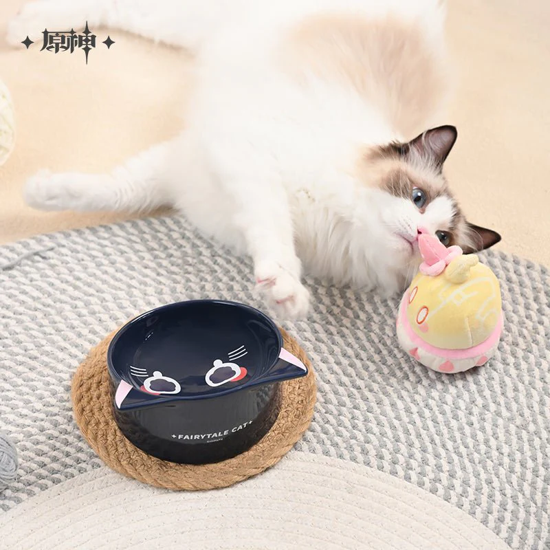 [OFFICIAL] Wanderer Fairytale Cat Series Household Ceramic Pet Bowl - Image 2