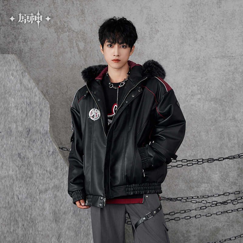 [OFFICIAL] Genshin Impact Wriothesley Impression Series Apparel and Accessories - Cotton Padding PU Hooded Jacket - Image 2