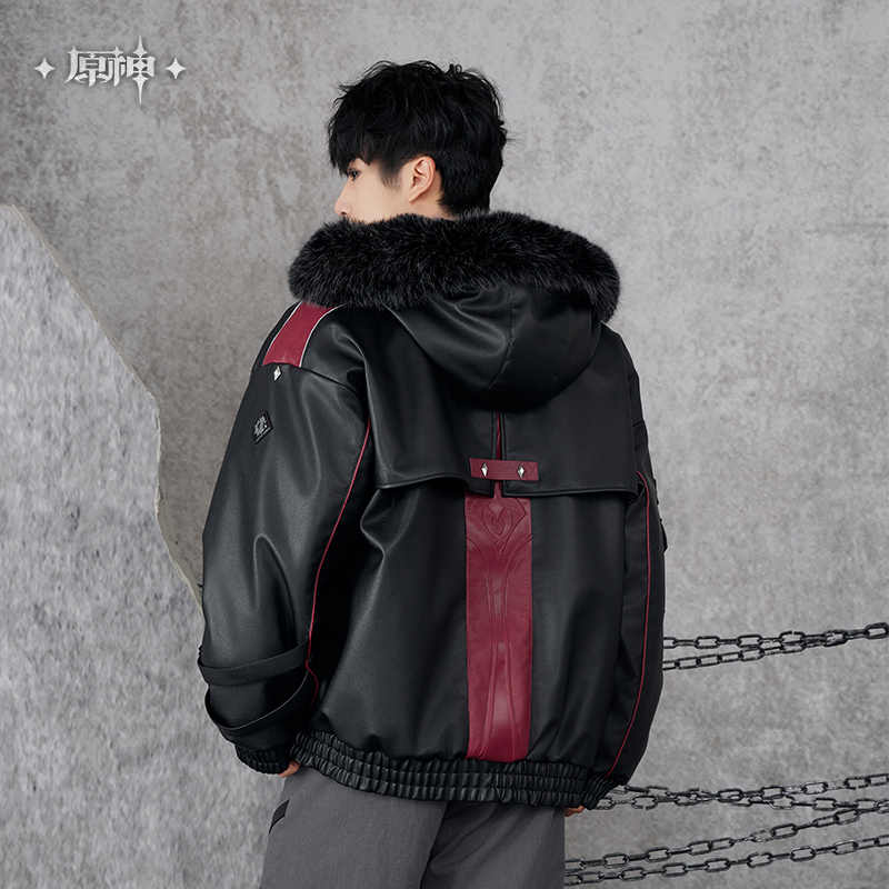 [OFFICIAL] Genshin Impact Wriothesley Impression Series Apparel and Accessories - Cotton Padding PU Hooded Jacket - Image 3