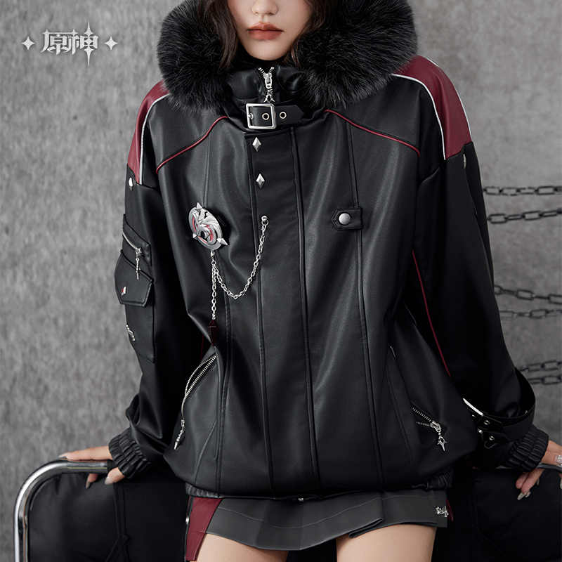 [OFFICIAL] Genshin Impact Wriothesley Impression Series Apparel and Accessories - Cotton Padding PU Hooded Jacket - Image 5