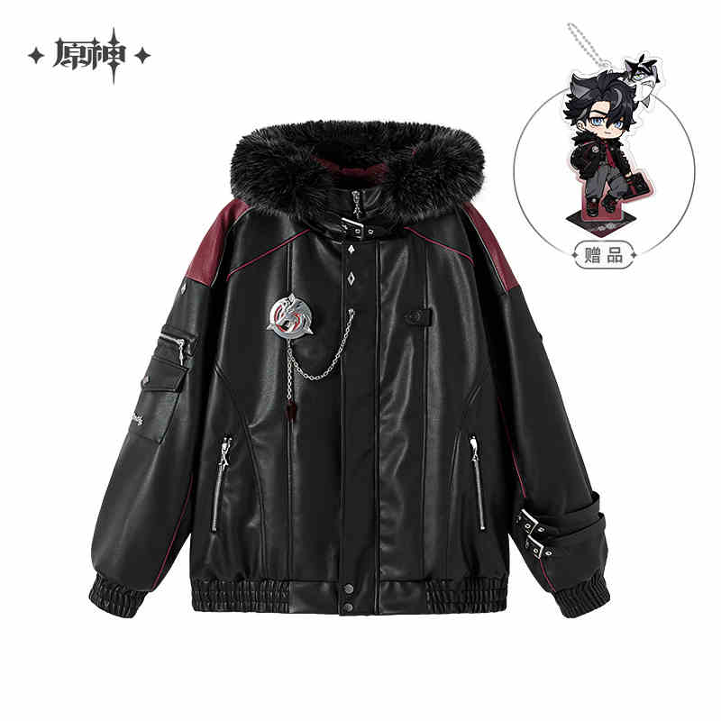 [OFFICIAL] Genshin Impact Wriothesley Impression Series Apparel and Accessories - Cotton Padding PU Hooded Jacket - Image 6