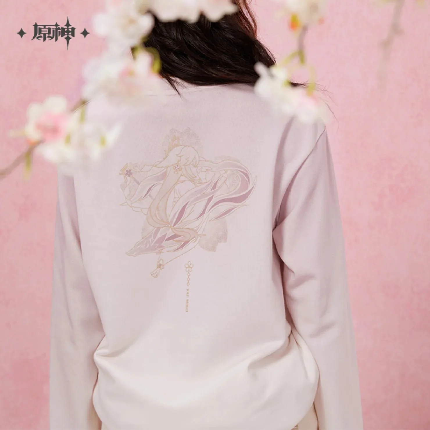 [OFFICIAL] Yae Miko Impression Series - Gradient Color Long Sleeved T Shirt - Image 4