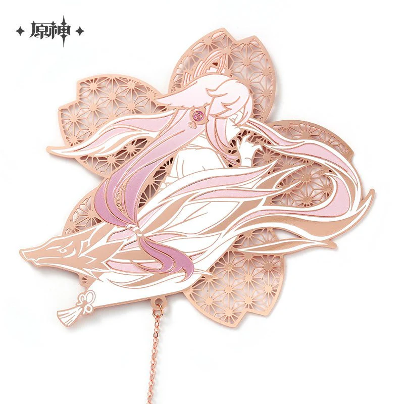 [OFFICIAL] Yae Miko Impression Series - Metal Bookmark / Keychain - Image 4