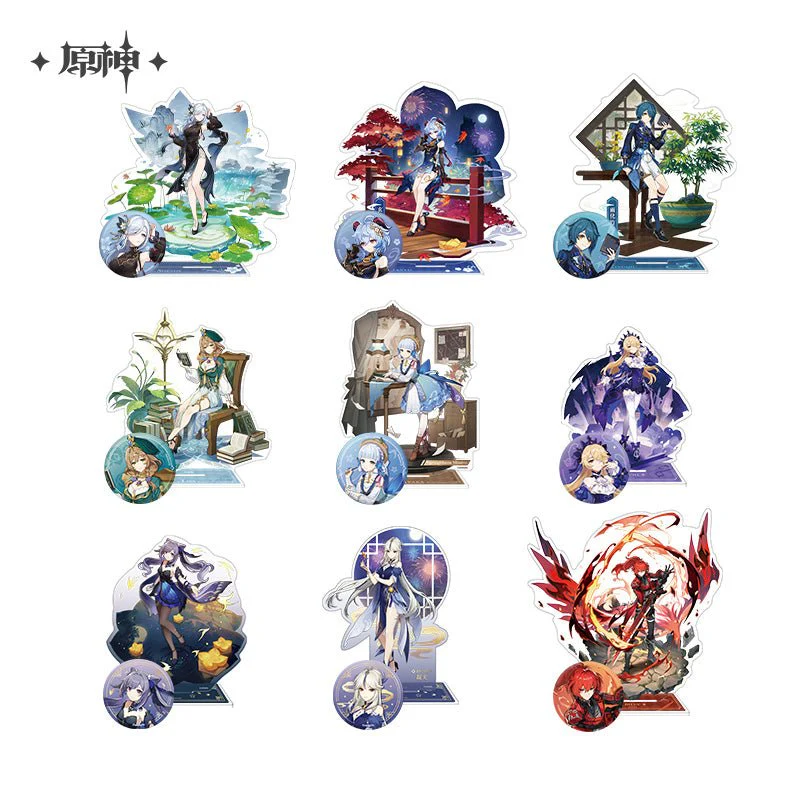 [OFFICIAL] Genshin Teyvat Fashion Theme Stand Figure and Badge