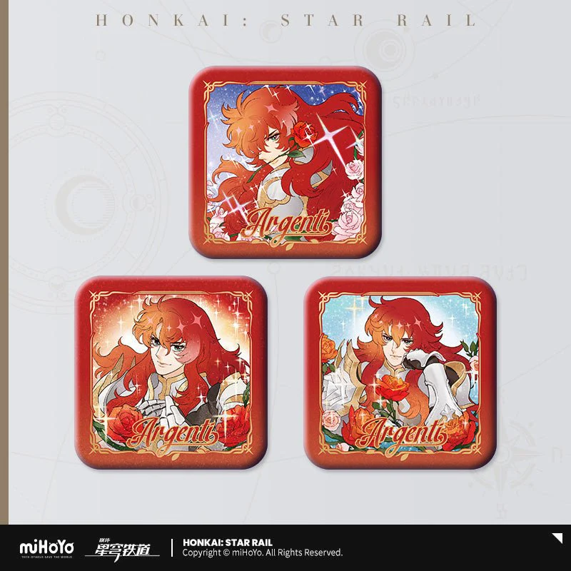 [OFFICIAL] Honkai Star Rail Argenti Rose Rider Series Square Badge