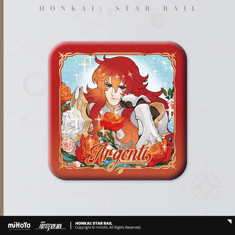 [OFFICIAL] Honkai Star Rail Argenti Rose Rider Series Square Badge - Image 4