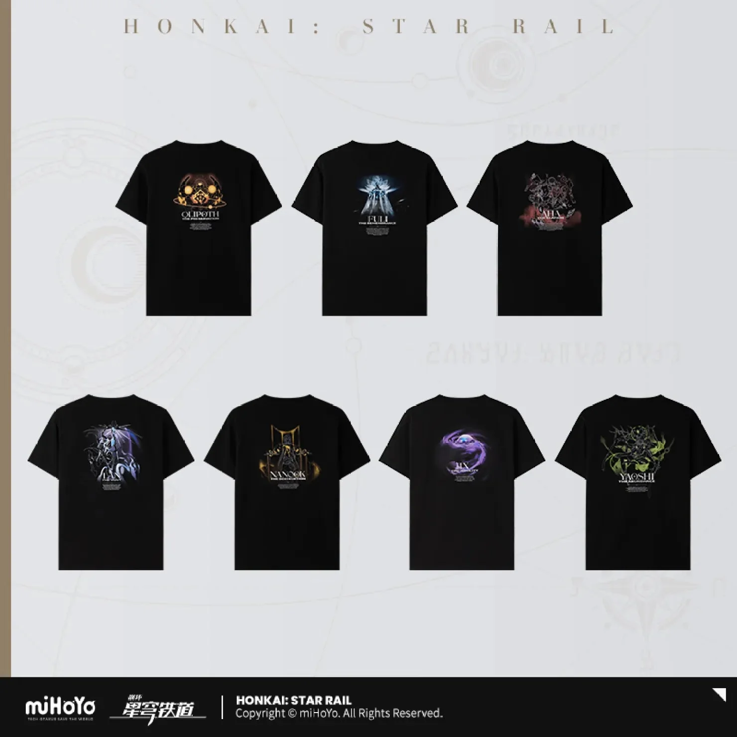 [OFFICIAL] Honkai Star Rail Fable of Stars Aeon Series T-Shirt - Image 5