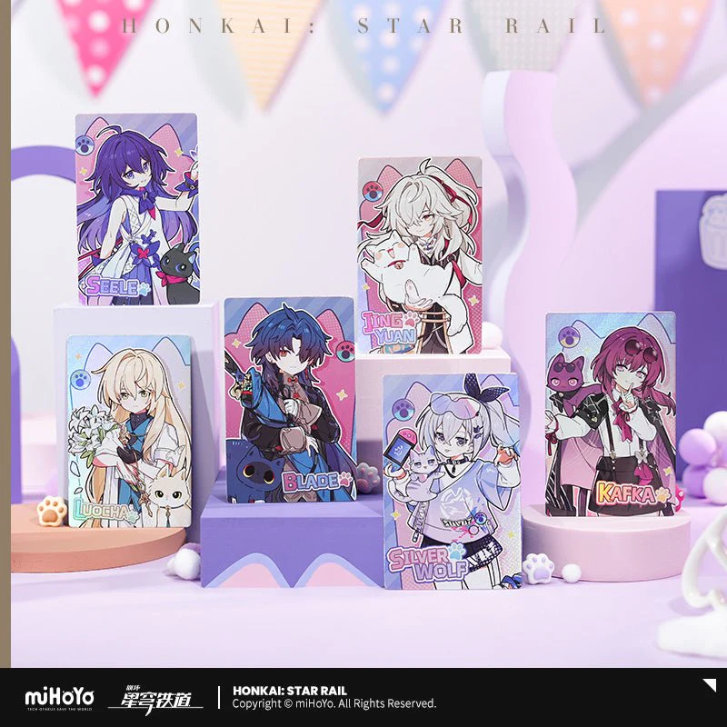 [OFFICIAL] Honkai Star Rail Little Kitten Series Collectable Laser Ticket - Image 3