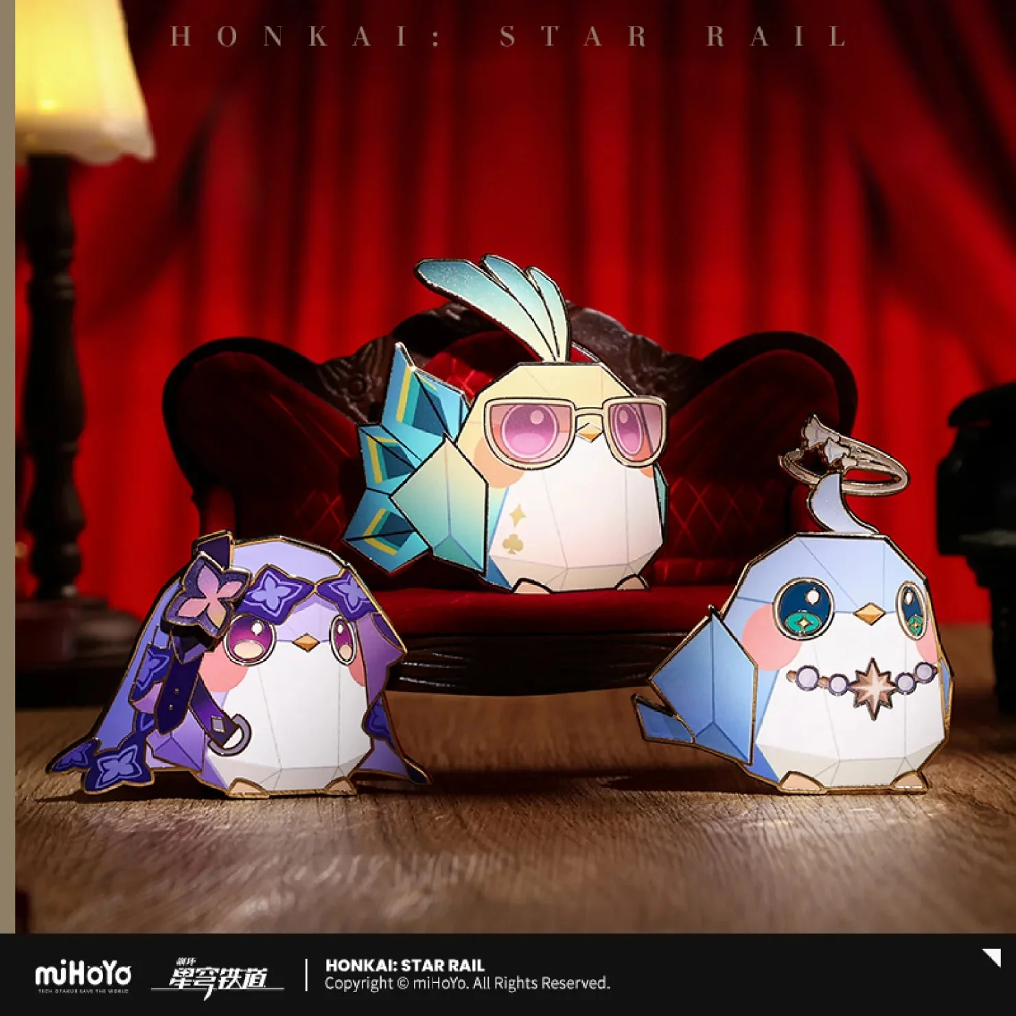 [OFFICIAL] Honkai Star Rail Owlbert's Studio Series Character Origami Birds Metal Badge