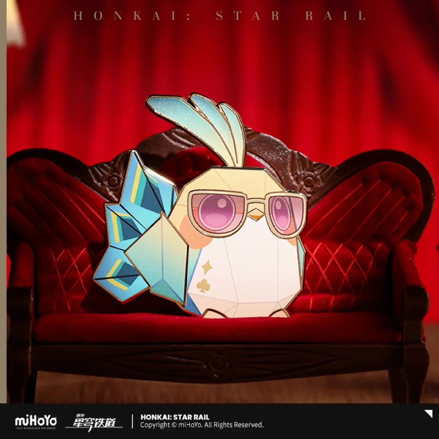 [OFFICIAL] Honkai Star Rail Owlbert's Studio Series Character Origami Birds Metal Badge - Image 4