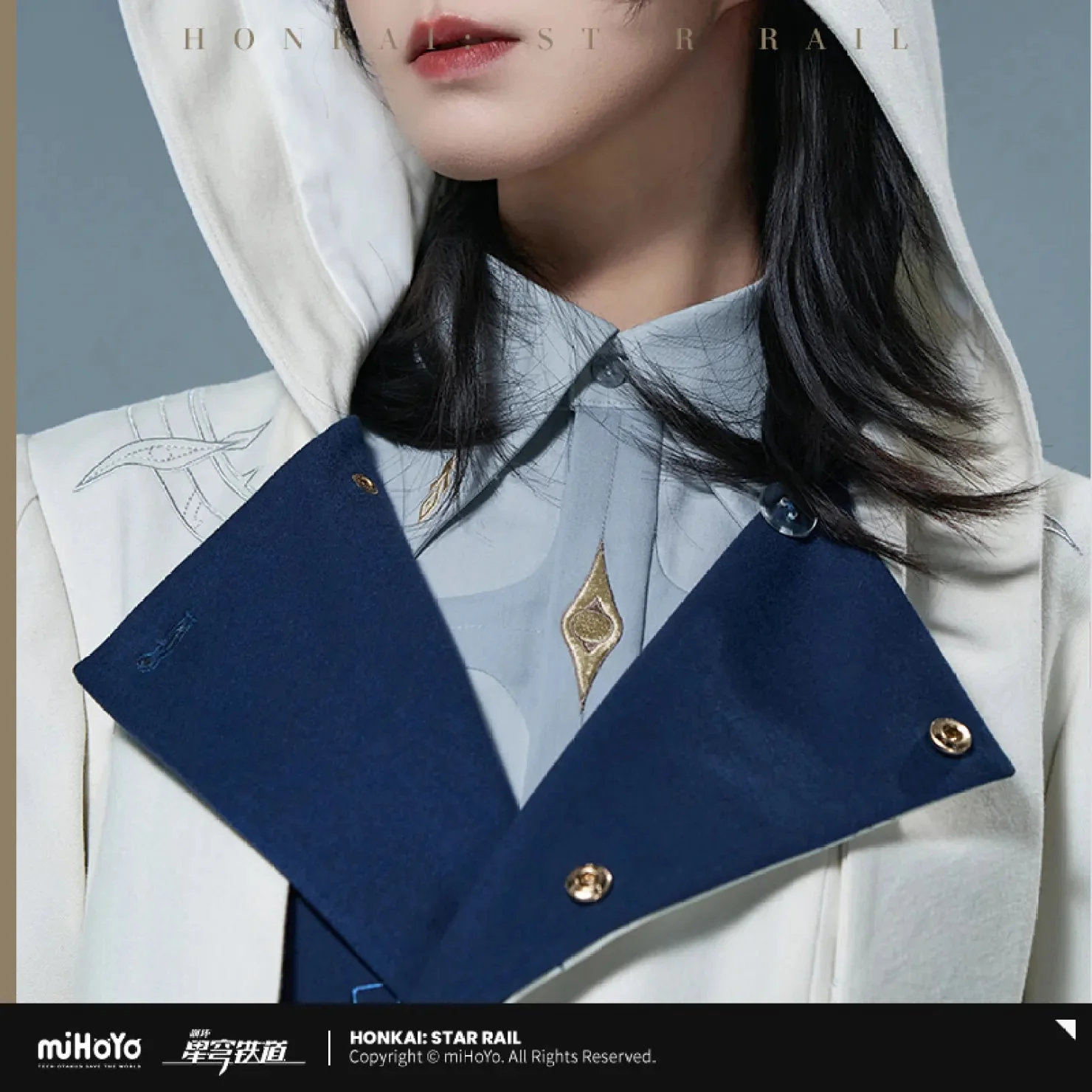 [OFFICIAL] Honkai Star Rail Sunday Impression Clothes - Faux Wool Coat - Image 4