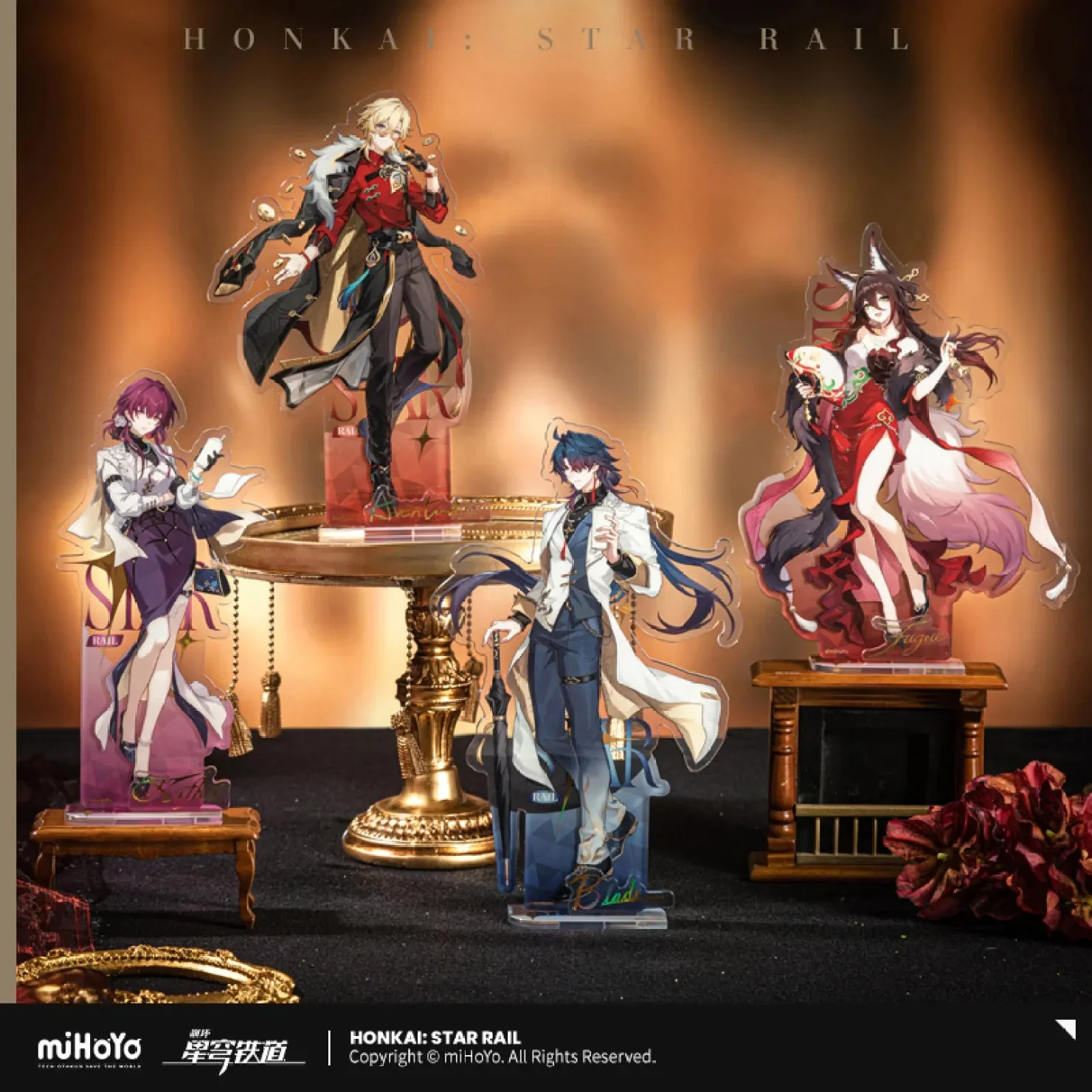 [OFFICIAL] Honkai Star Rail Train Journey Series Merch - Kafka, Blade, Aventurine, Fugue