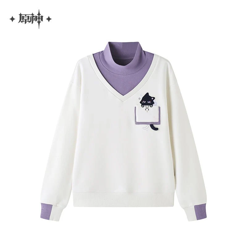 [OFFICIAL] Wanderer Fairytale Cat Series - Patchwork Sweatshirt - Image 4