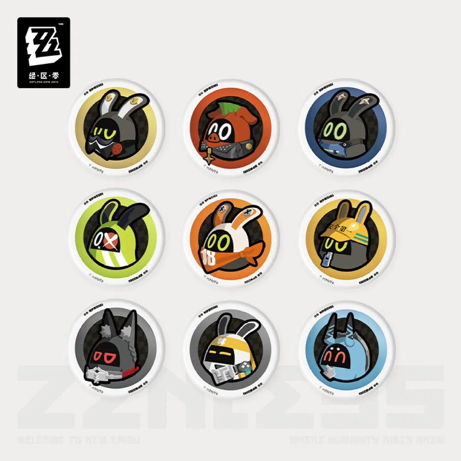 [OFFICIAL] Zenless Zone Zero Bangboo Badge Blind Box - HSOS6