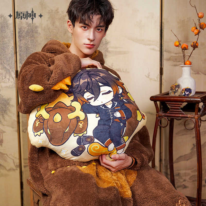 [OFFICIAL] Zhongli Impression Homewear Series Rex Lapis Throw Pillow - Image 3